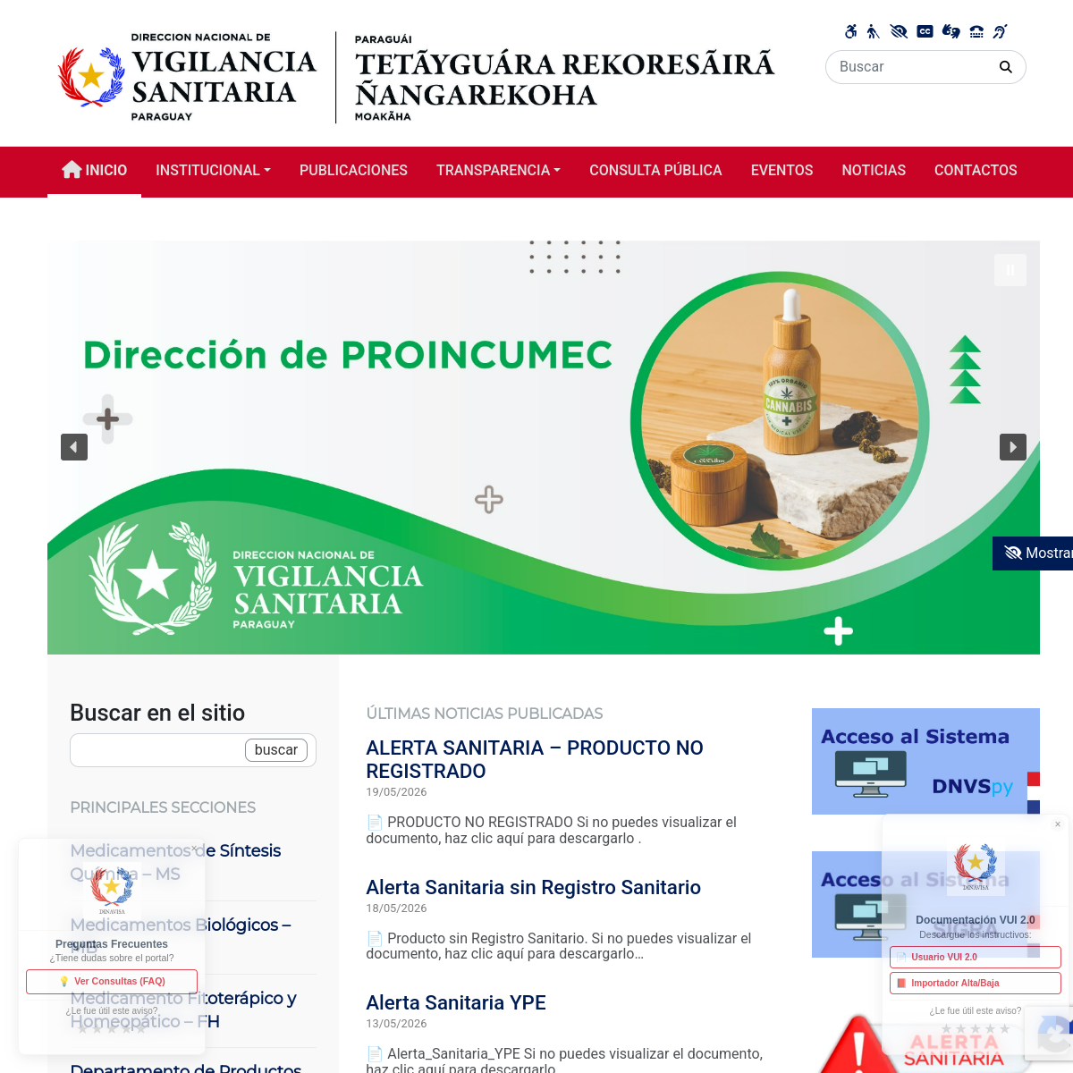 Dirección Nacional de Vigilancia Sanitaria (DINAVISA)