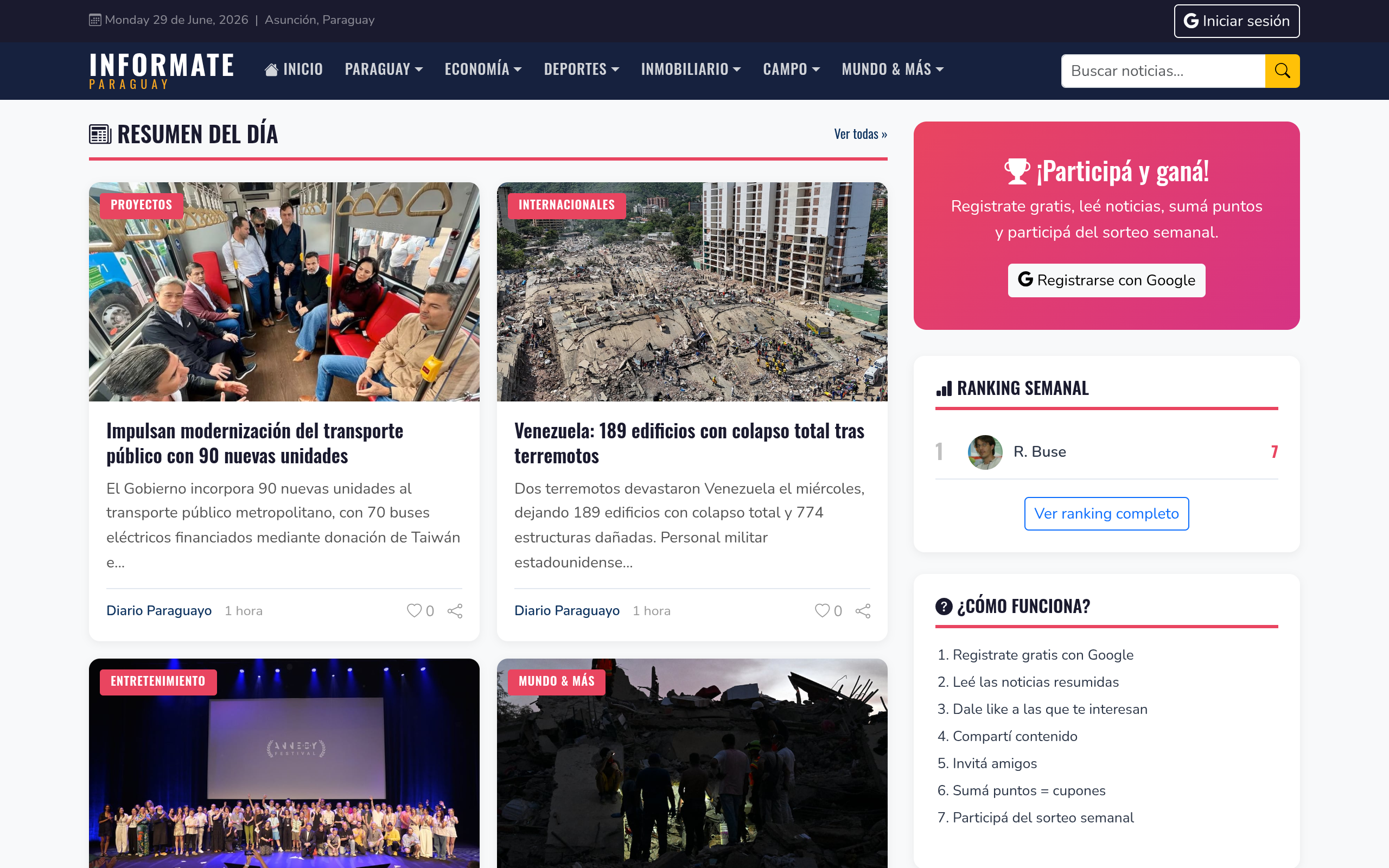 Informate Paraguay: El portal que democratiza la información y premia a sus lectores