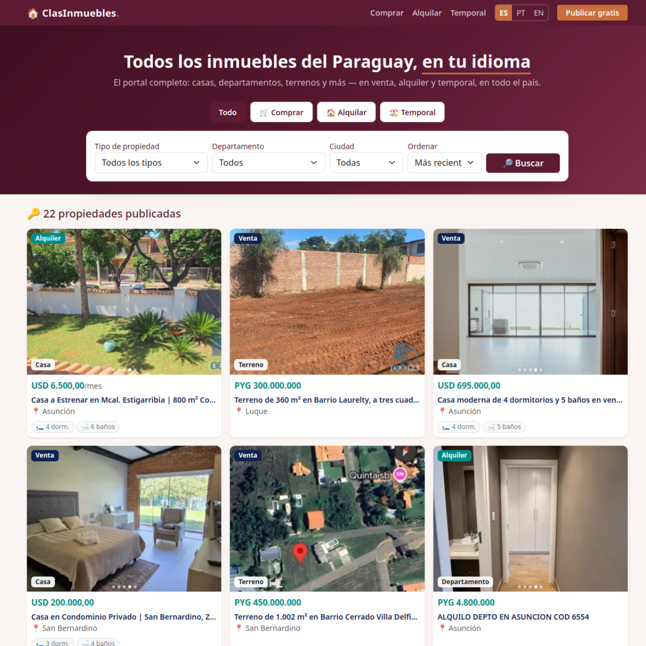 ClasInmuebles Paraguay
